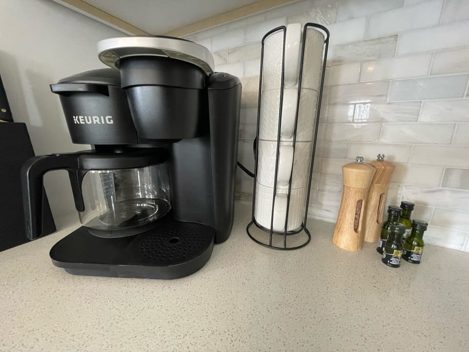 Coffee Station - Fully stocked with coffee and tea!