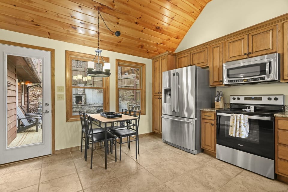 Spacious kitchen area