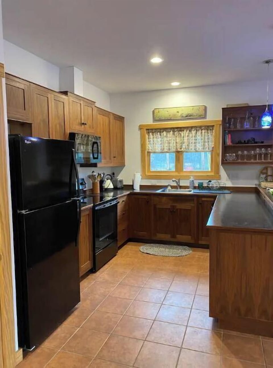 custom walnut kitchen