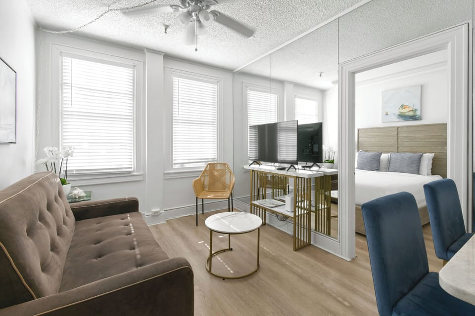 Living Area with Smart TV