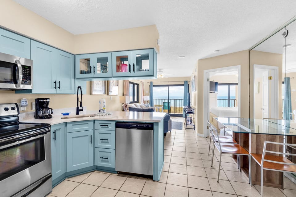 Kitchen to living room view