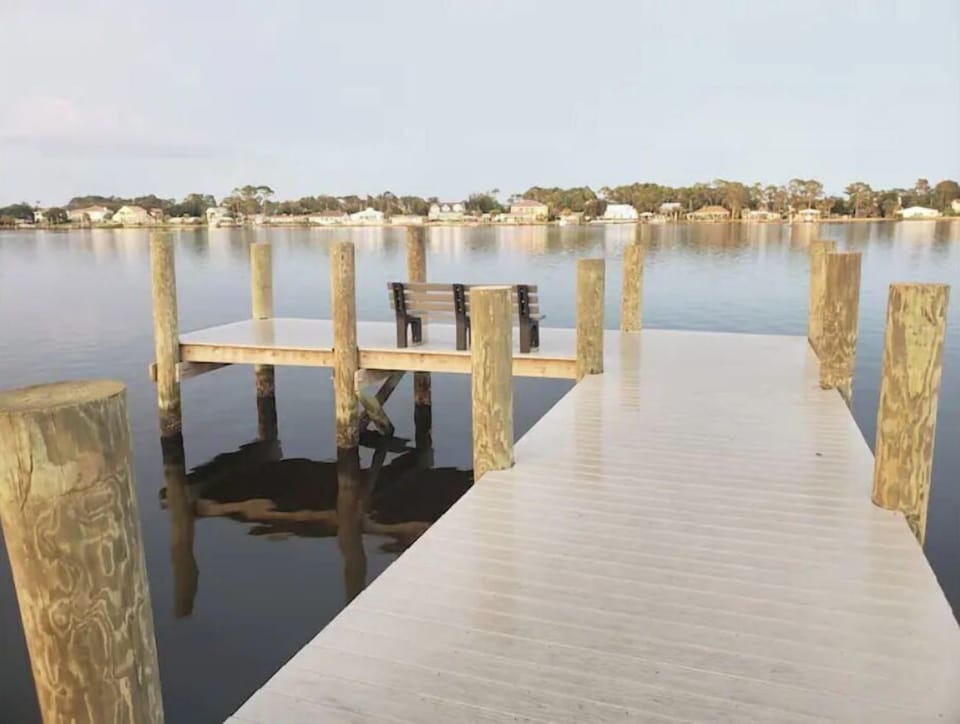 Dophin boat ramp is 1/2 mi from house.  Enjoy view of lagoon & watch for dolphin
