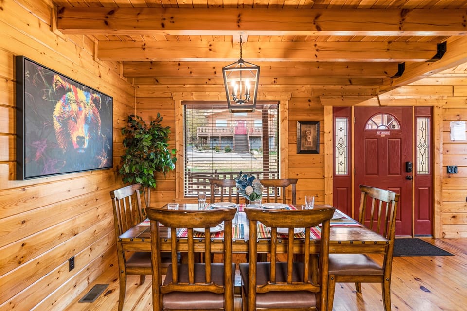 Be started at by a colorful bear during your meal