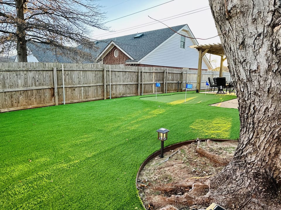 LOTS of turf space for everyone to enjoy!!!