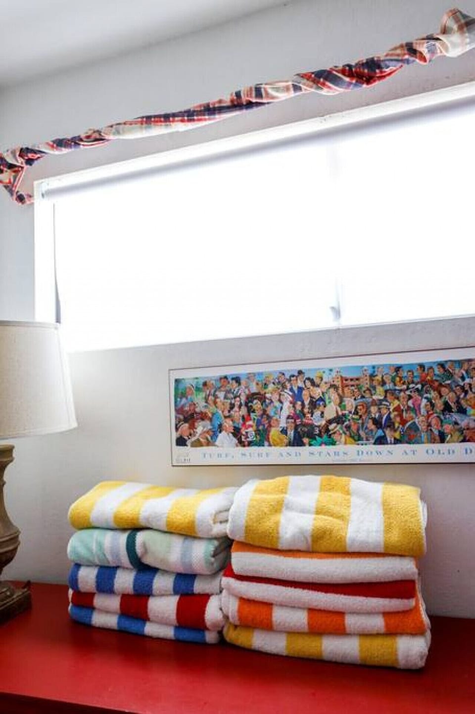 Light weight beach towels are provided for each guest. Bring our own heavier longer beach towels if you prefer.