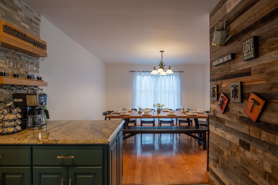 Coffee Bar into Dining Room 