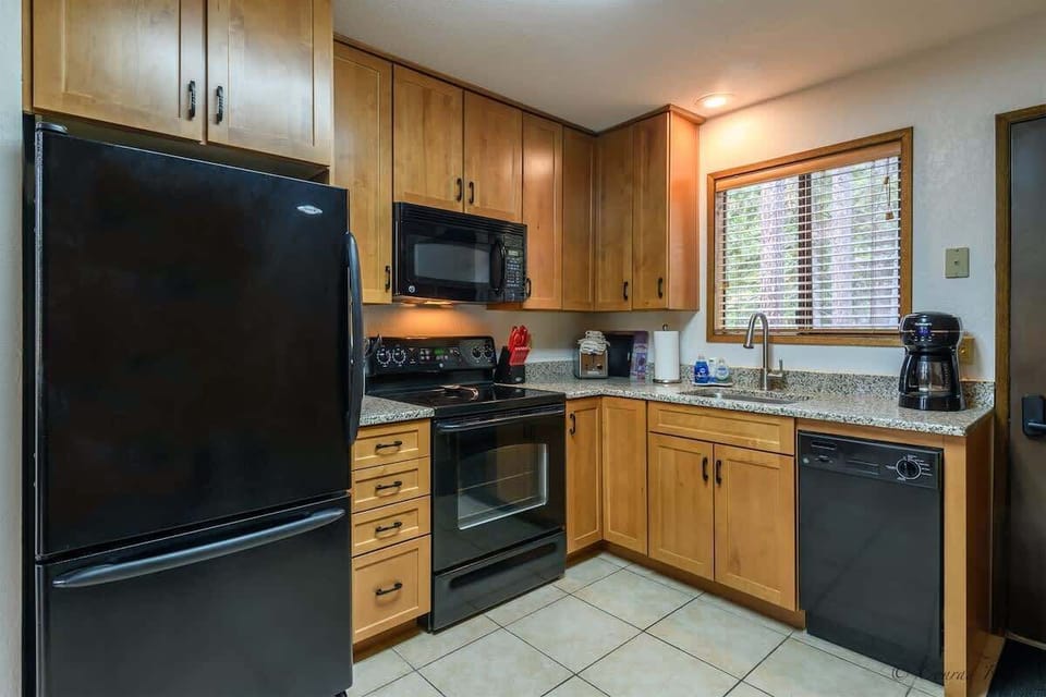 This kitchen has everything you need to make a meal for your family or friends