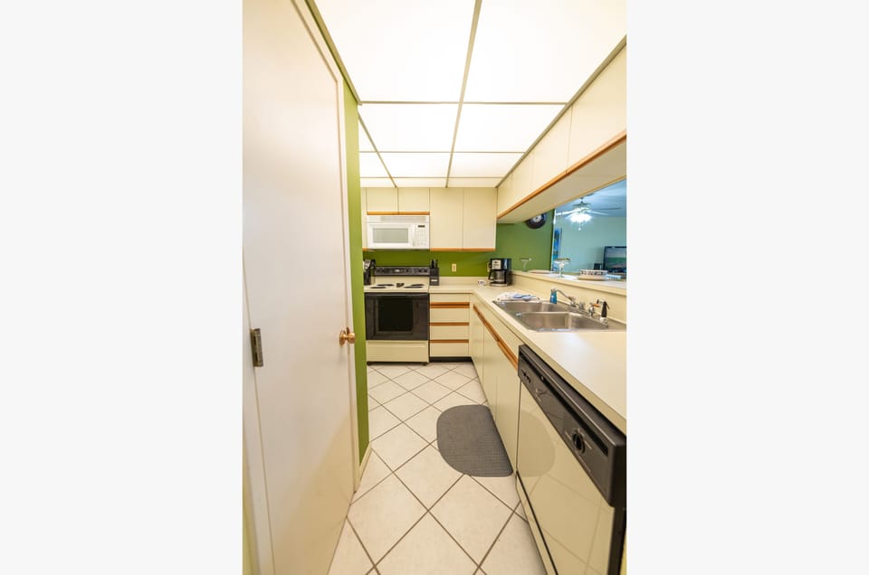 You'll love cooking in this kitchen while you chat with the rest of your group.