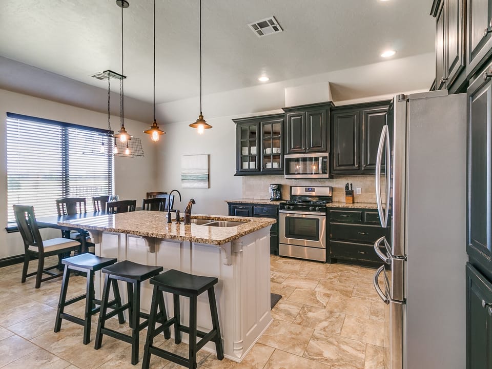 Open Kitchen and Dining Area