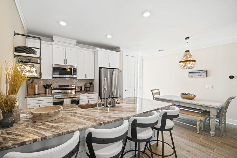 Kitchen and dining.