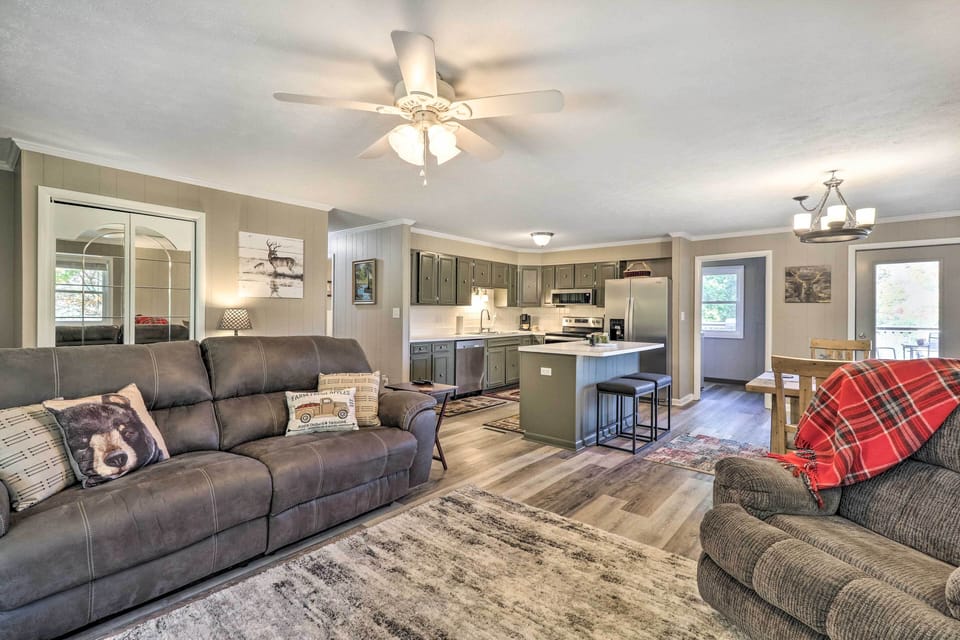 Living Room | Smart TV | Electric Fireplace