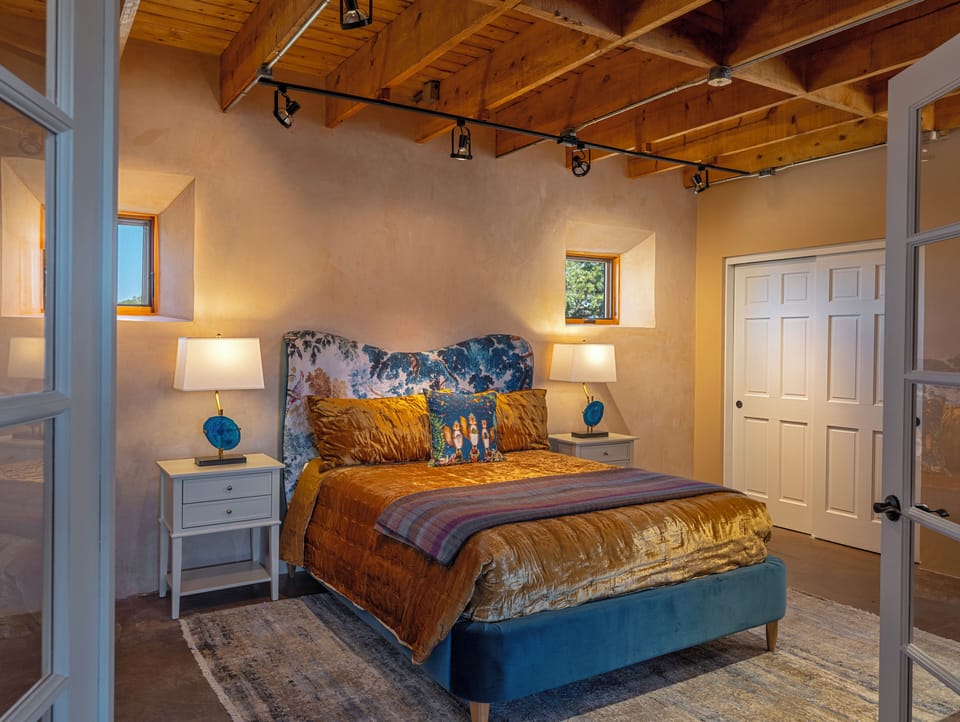 Bedroom with lots of closet space