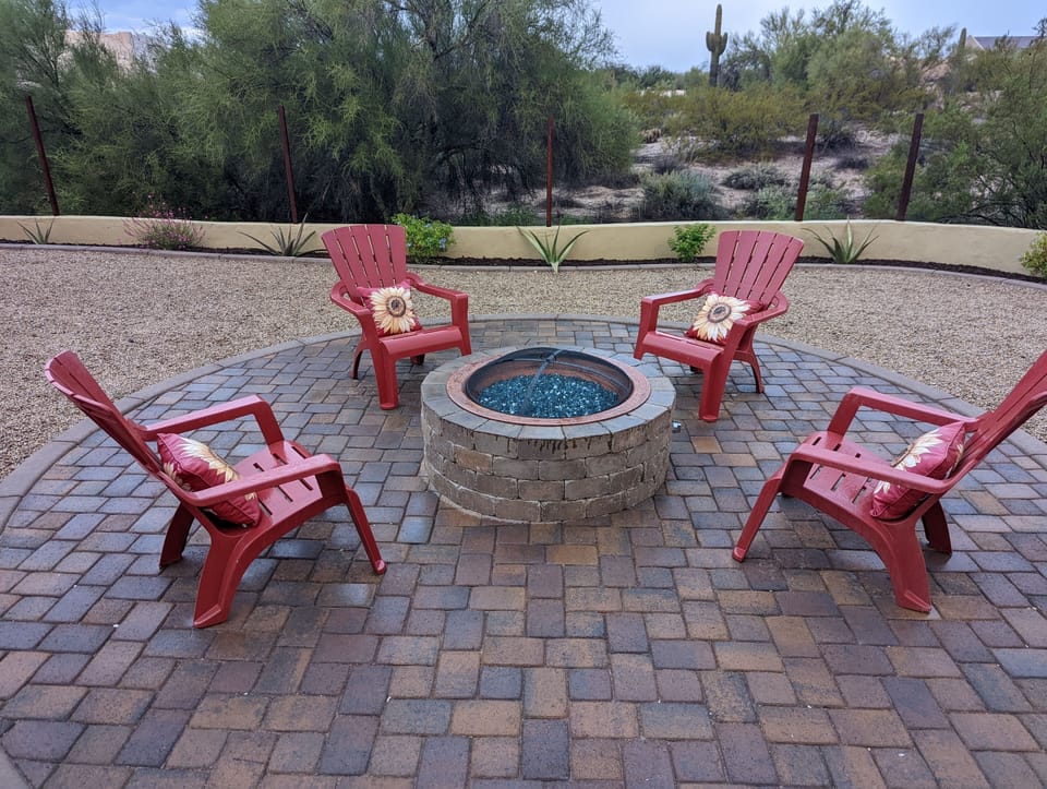 Propane Fire Pit with Seating