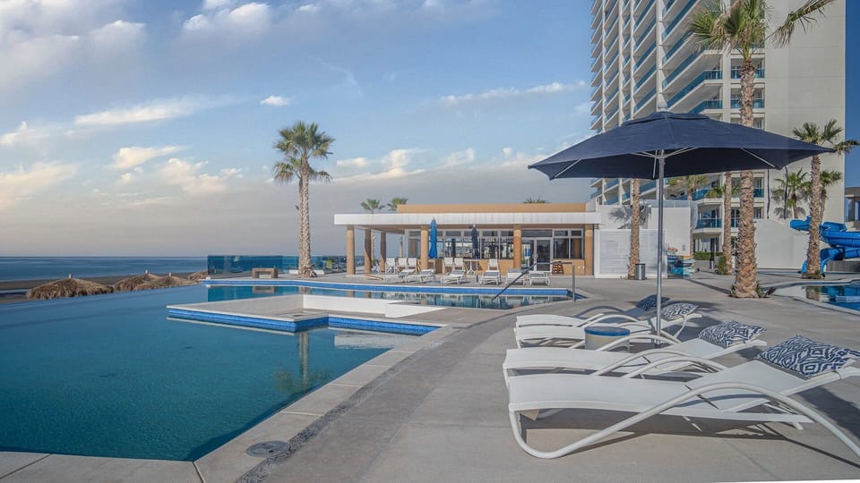 Down by the pools.