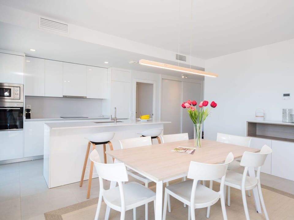 Furniture, Table, Property, Countertop, Cabinetry, Wood, Chair, Kitchen, Interior Design, Building