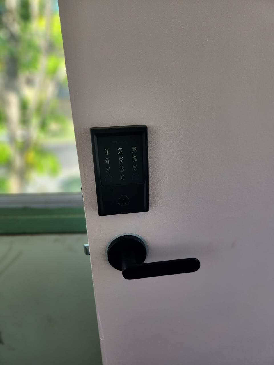 Keyless entry. Each guest will have their own personalised code. 