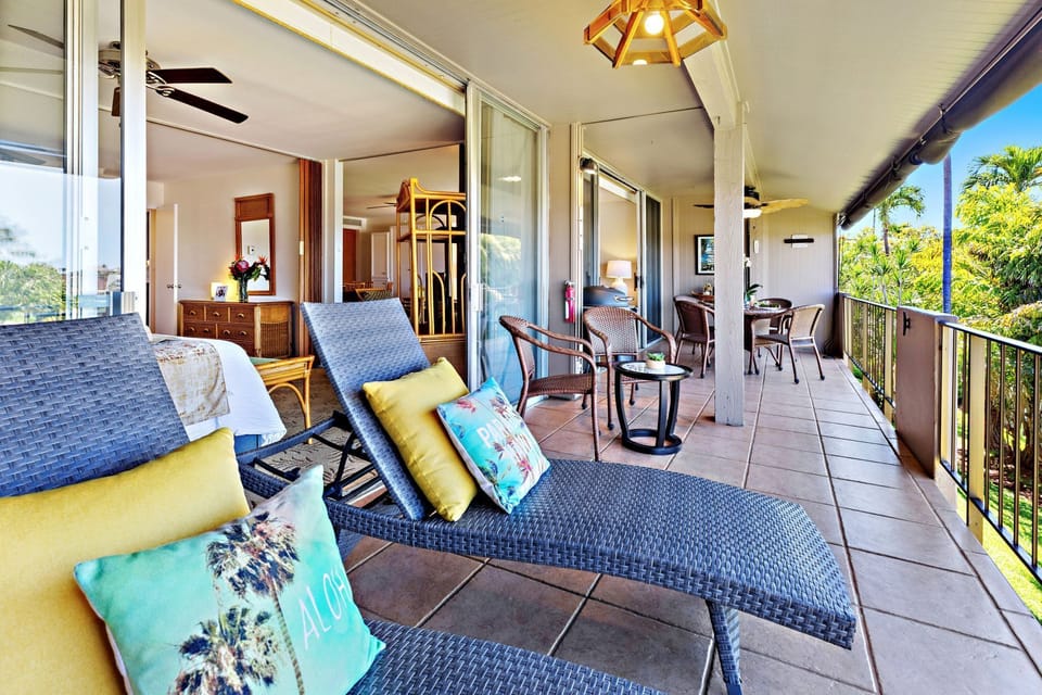 Large Patio - Expansive Patio from Living Room to Bedroom