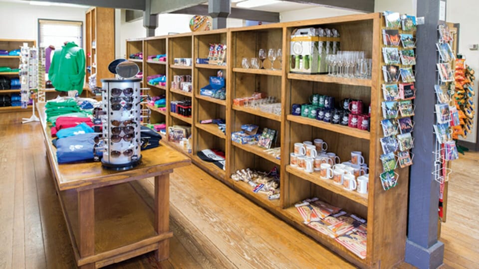Don't forget to pick up your souvenirs from the gift shop before heading home