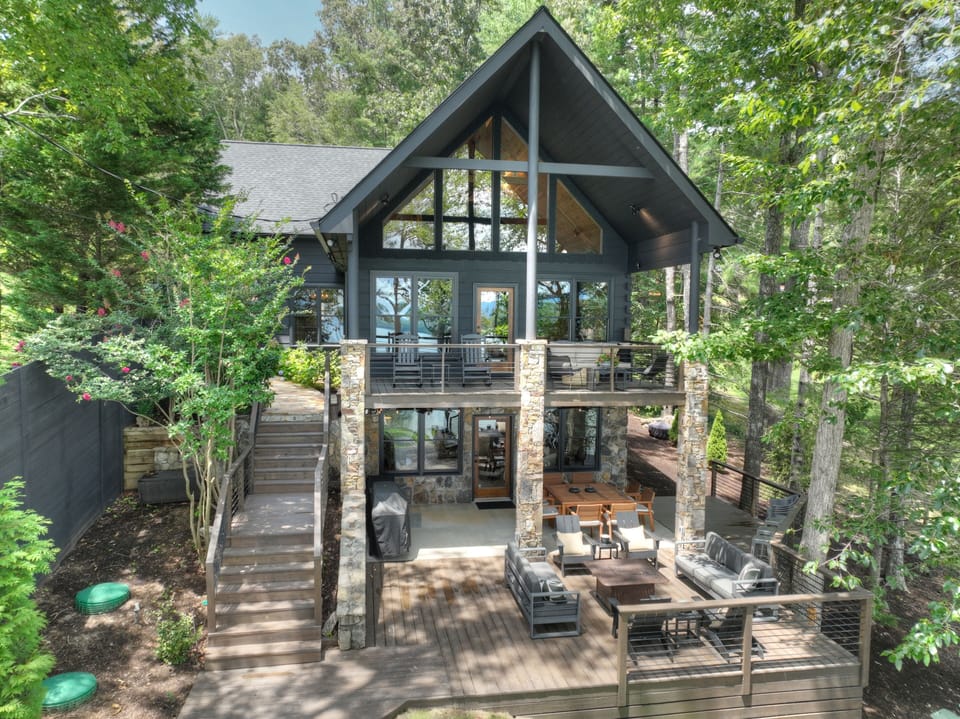 Back View - Porch and Terrace