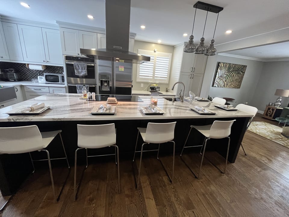 Open concept huge kitchen