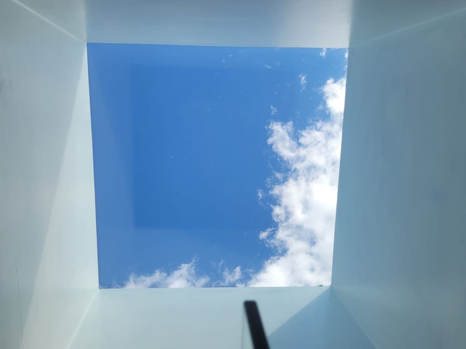 Guests love the skylight.
