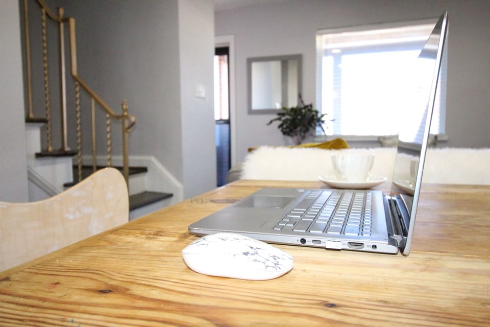 Flexible work areas and high speed Internet service.
