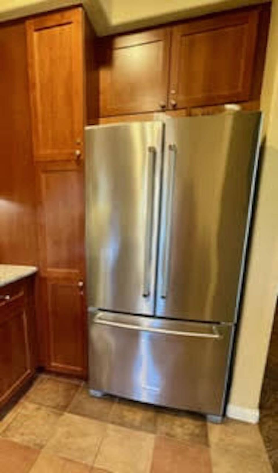Large LG French-Door refrigerator.
