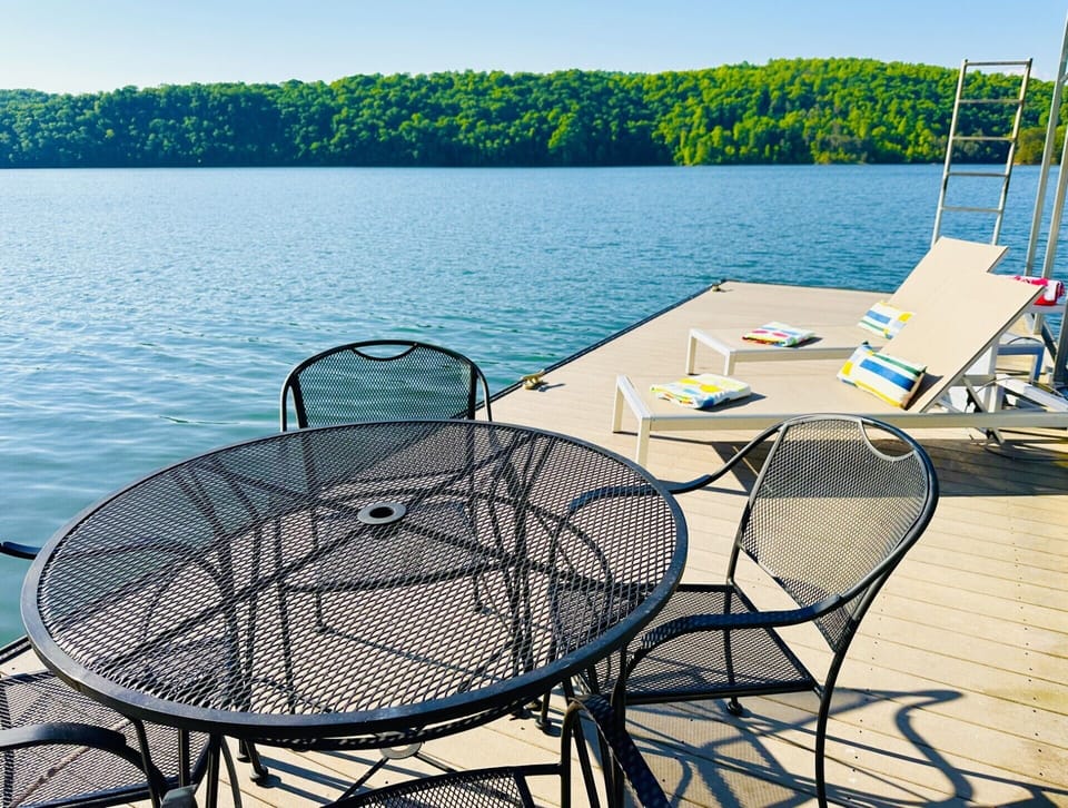 Dine and relax on your own private dock with endless secluded views!