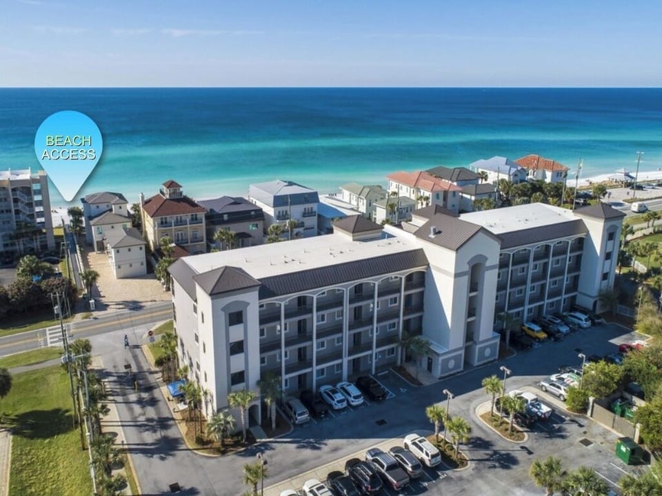 Just steps away from the beautiful emerald waters and sugar-white sands beach.