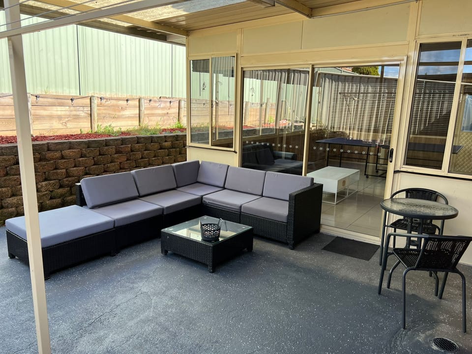 Backyard with Large Sitting Area