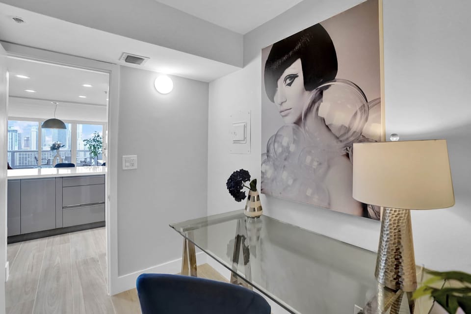 Private office off of kitchen 