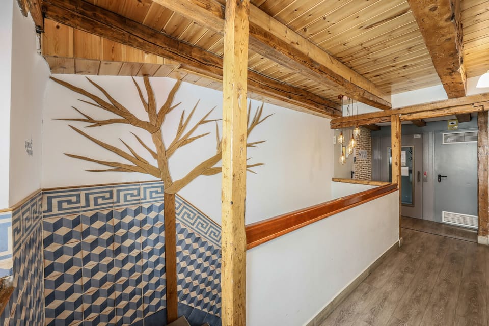 View of the upstairs hallway