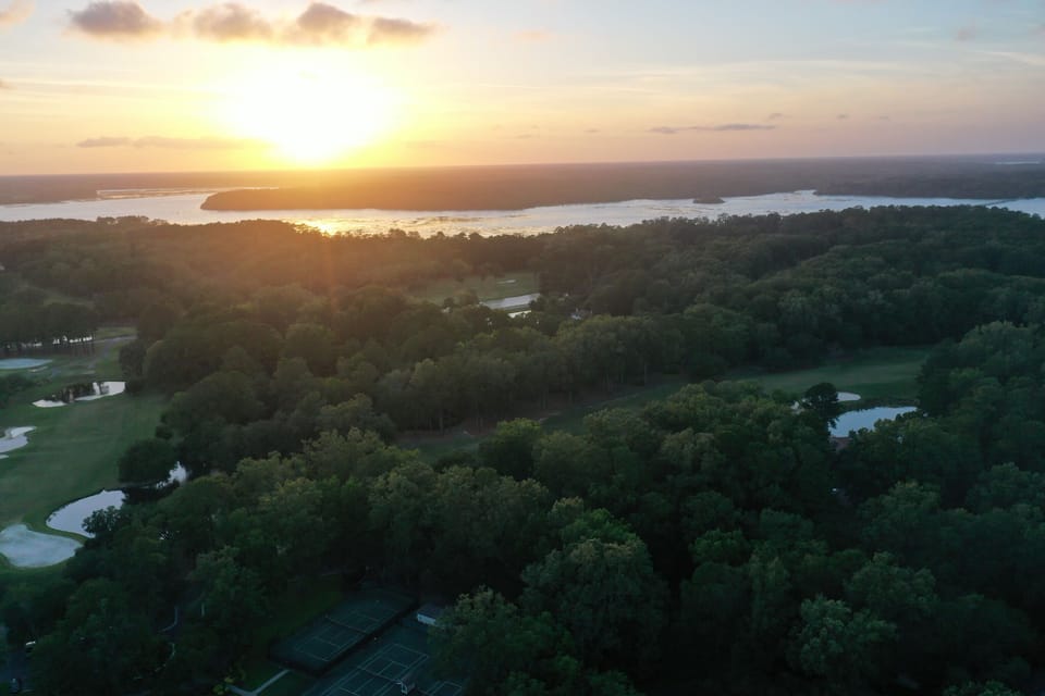 Sunset over the Island