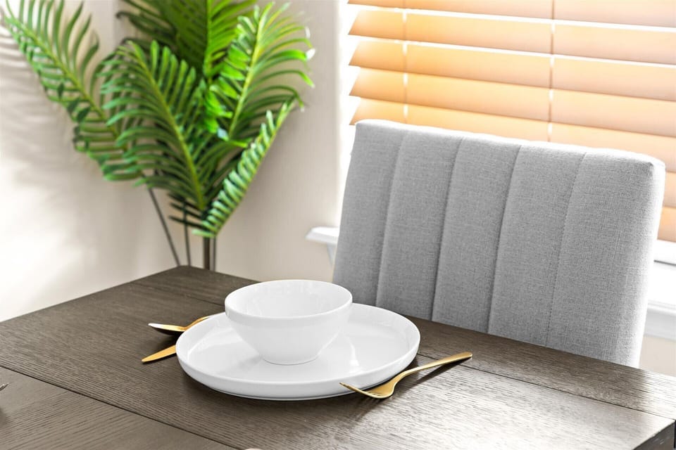 Dining Detail | Modern Elegance Thoughtfully designed dining setup with a sleek and inviting aesthetic.