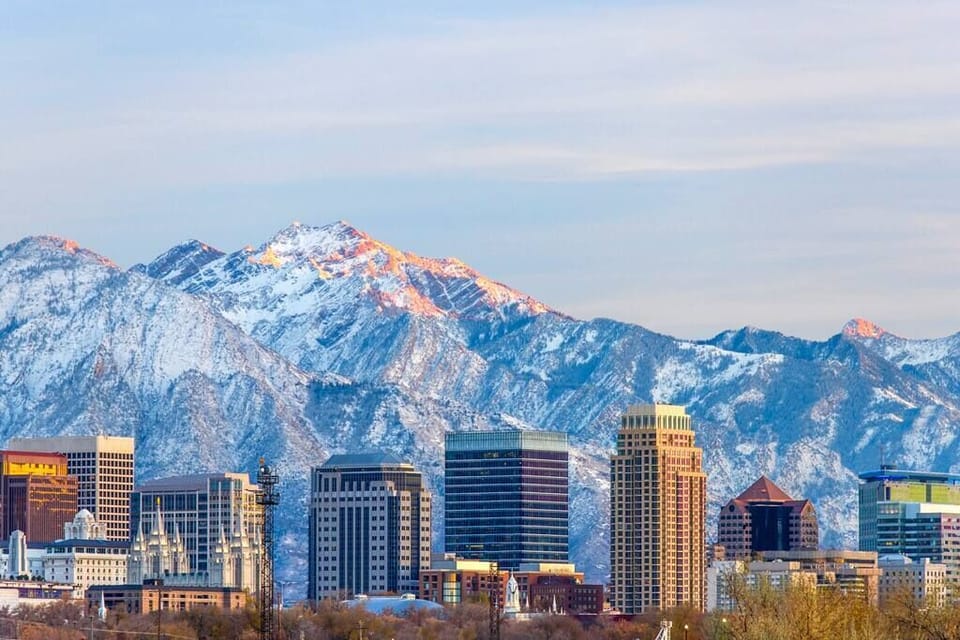 Beautiful Salt Lake City skyline