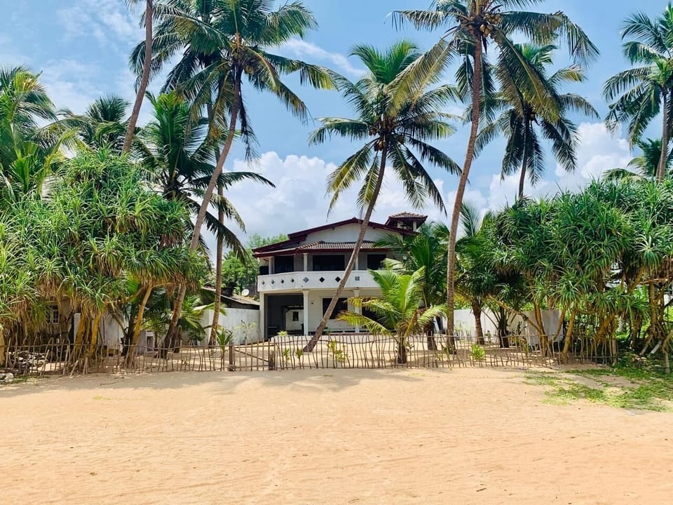Villa view from the beach 
