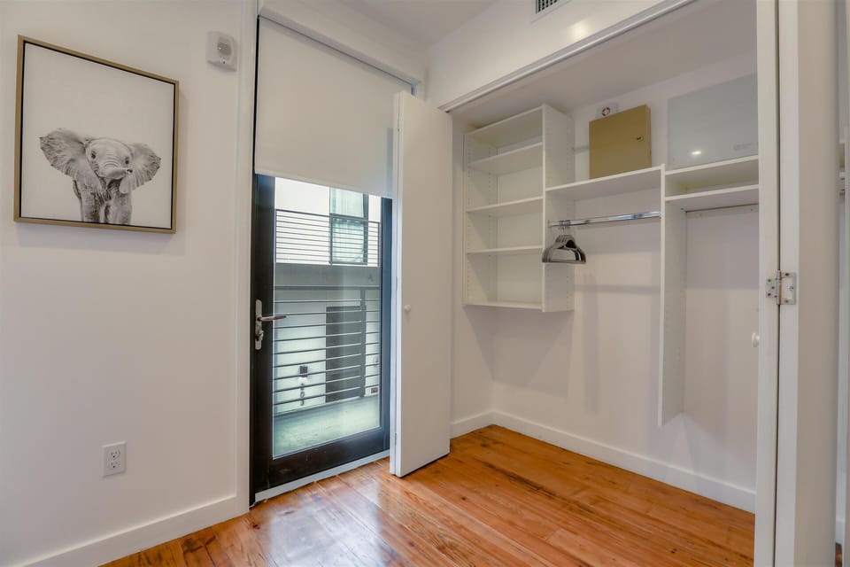 Guest bedroom built-in closet
