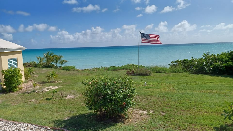 Backyard with ocean view