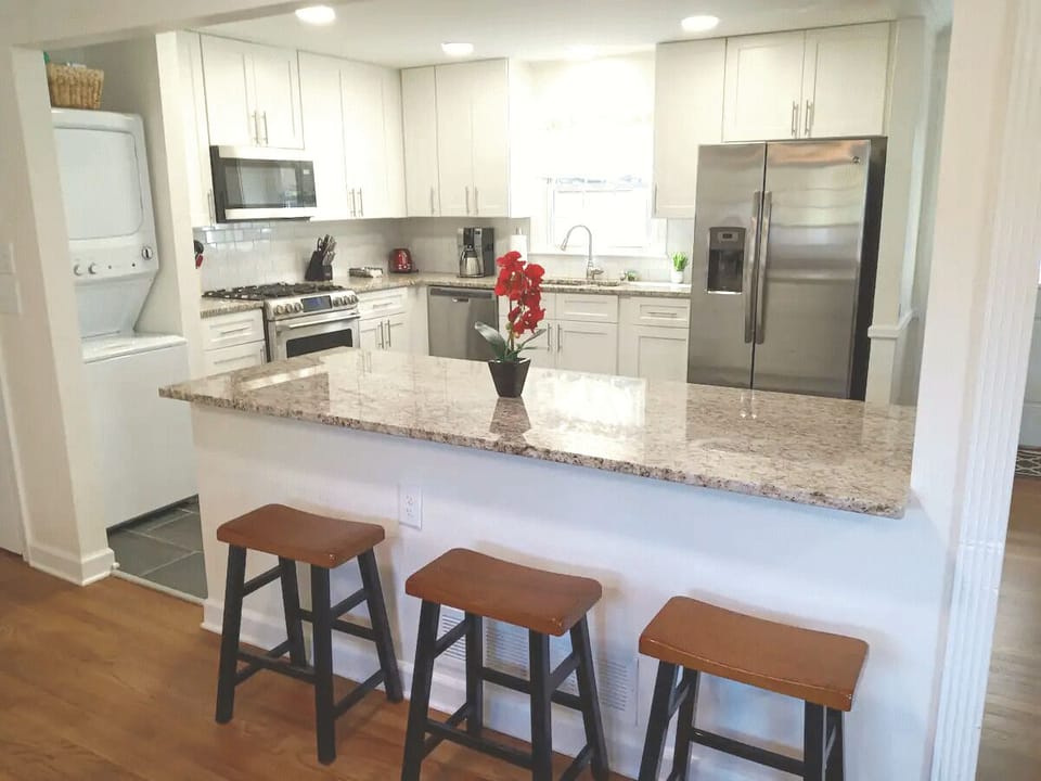 Island with additional seating