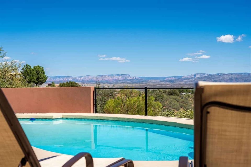 Sunbathe and dip in your private pool