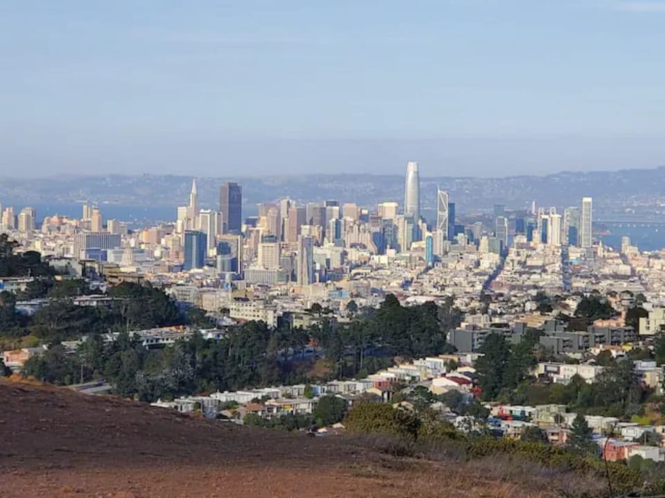 The City view from Mount Davidson located 5 minutes drive from our house.