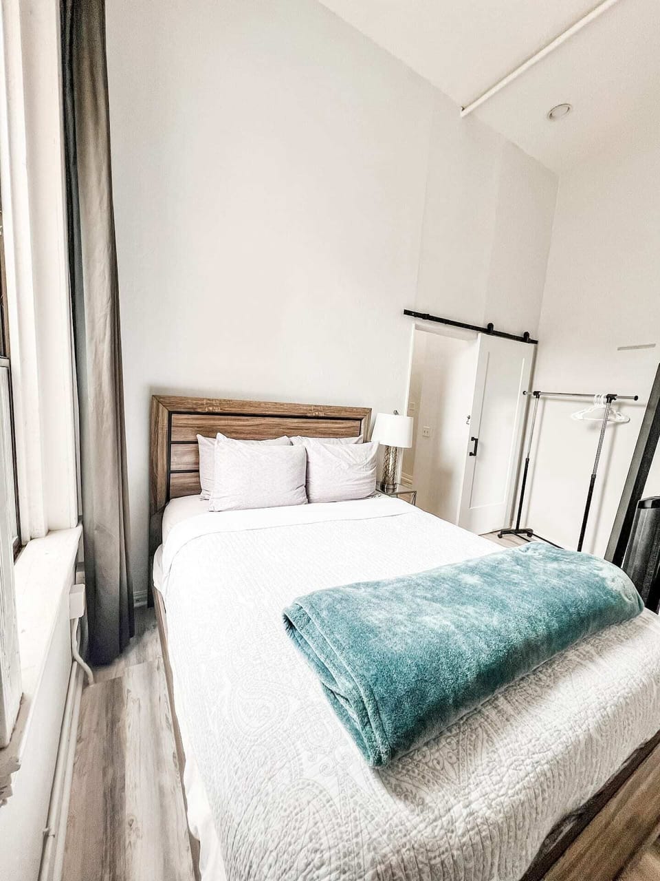 BEDROOM No. 1: (1) Queen bed with all pillows, linens and blankets and a ROKU Smart TV