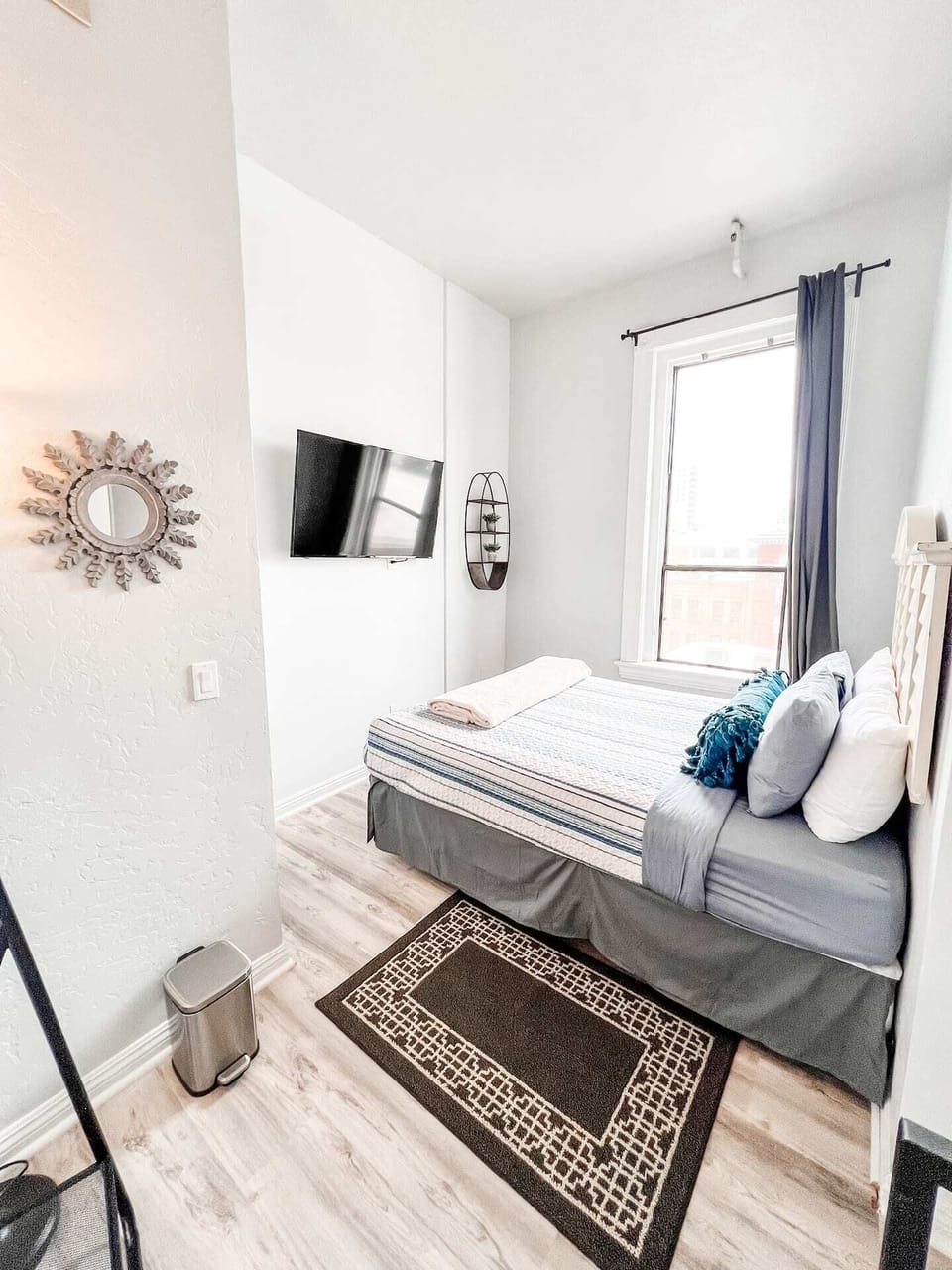 BEDROOM No. 2: Includes (1) Queen bed with all pillows, linens and blankets as well as a 50 inch ROKU Smart TV (Central HVAC throughout entire suite)