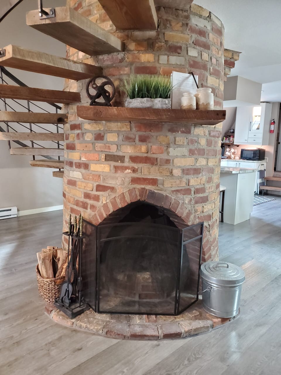 Unique Wood Burning Fireplace Available For Guest Use*We do not provide firewood