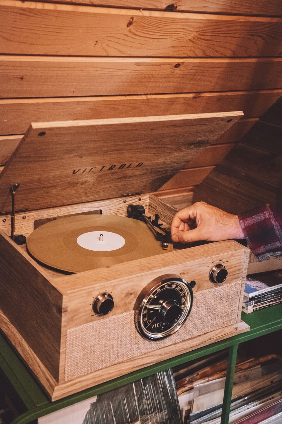 play a vintage record during your stay