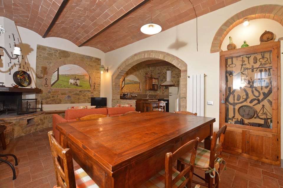 The dining area close to the living area
