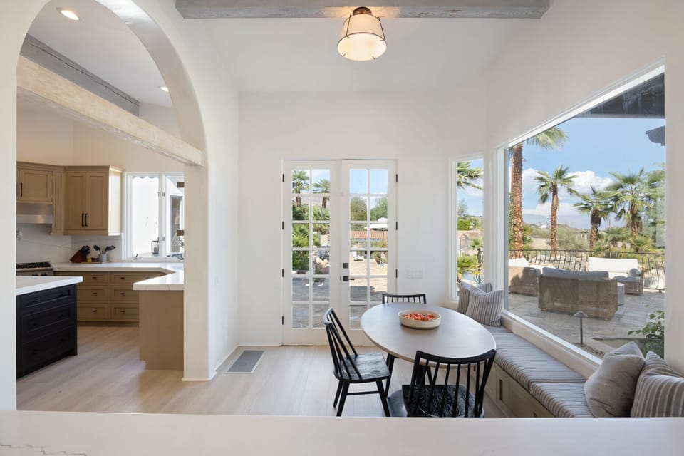 Breakfast nook off the kitchen with seating for 6 and tons of natural light throughout.