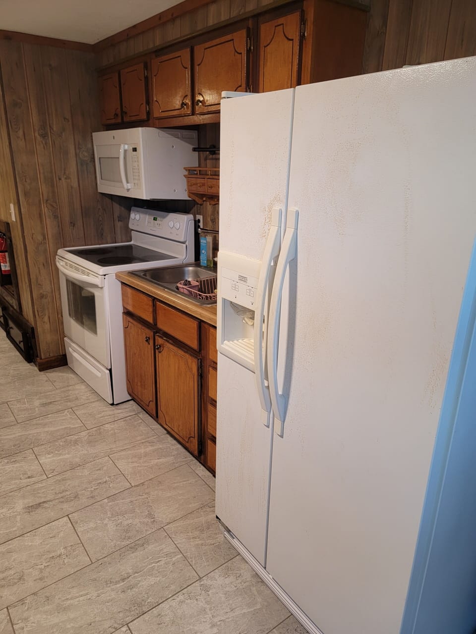 Microwave and toaster and a small waffle maker