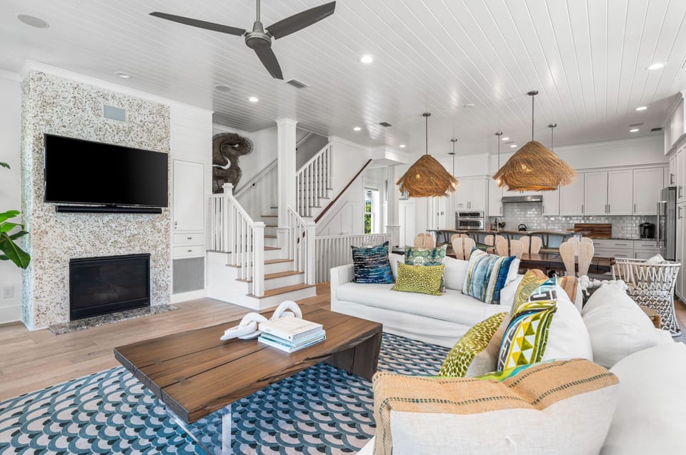 Designer interiors throughout the home