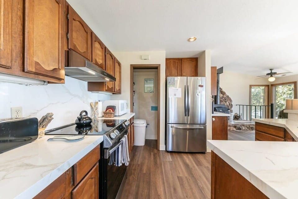 The fully-equipped kitchen will have everything you need to prepare meals for your group during your stay.
